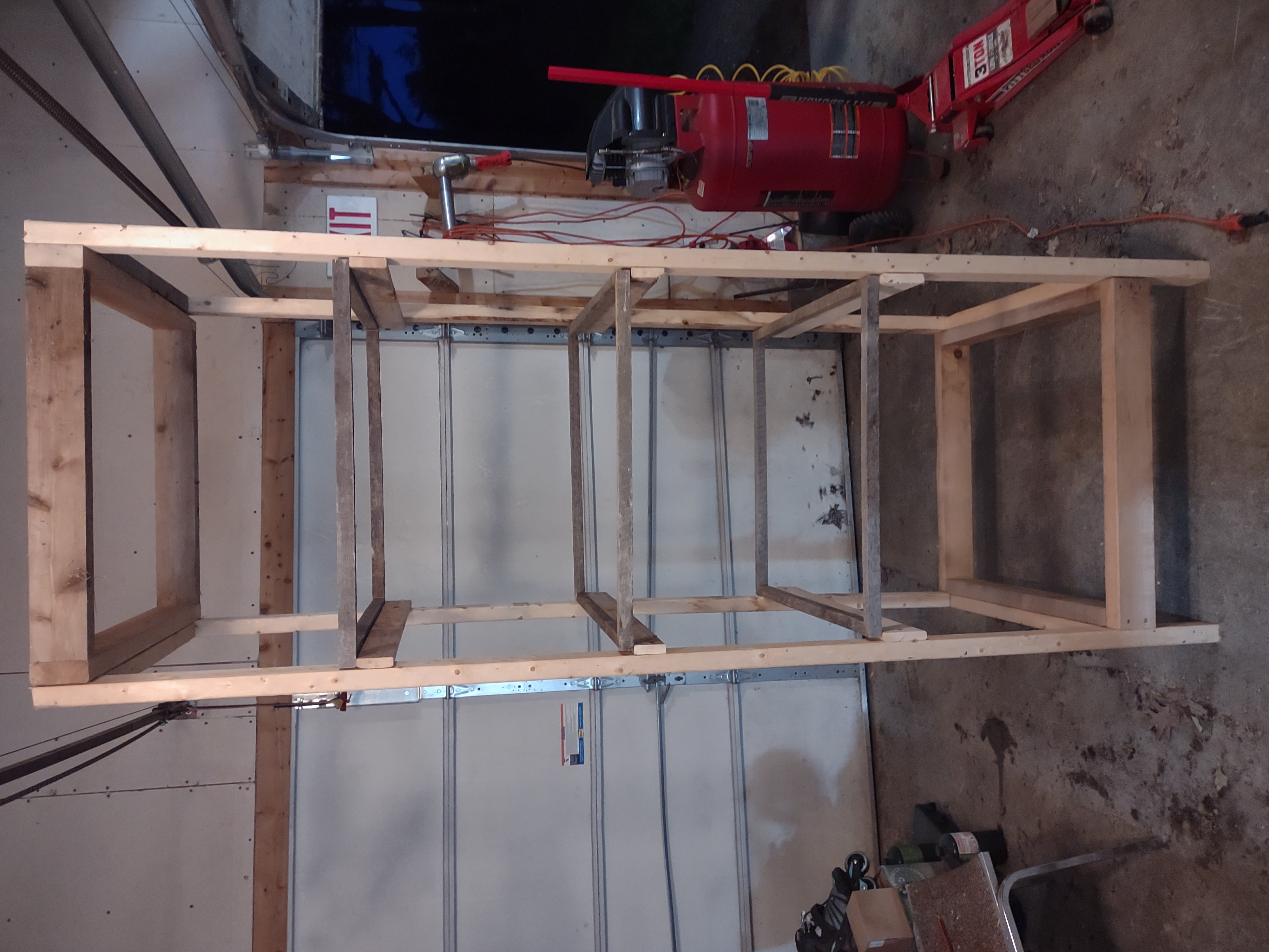 Drying rack with shelf frames